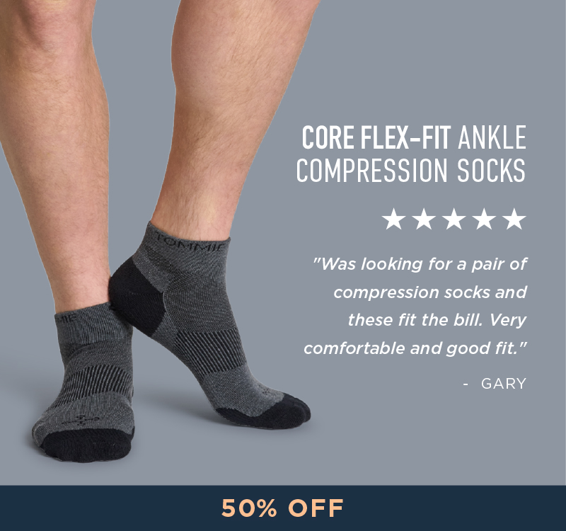 CORE FLEX FIT ANKLE COMPRESSION SOCKS