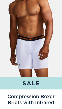 SALE COMPRESSION BOXER BRIEFS WITH INFRARED