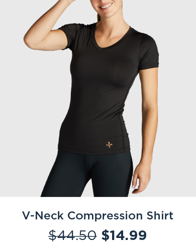 V- NECK COMPRESSION SHIRT