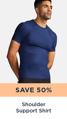 MEN'S SHORT SLEEVE SHOULDER SUPPORT SHIRT