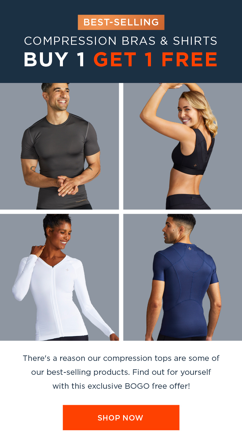 BEST SELLING COMPRESSIONS BRAS & SHIRTS BUY 1 GET 1 FREE SHOP NOW