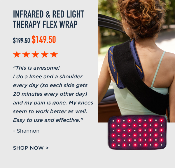 INFRARED & RED LIGHT THERAPY FLEX WRAPSHOP NOW