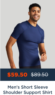 MEN'S SHORT SLEEVE SHOULDER SUPPORT SHIRT