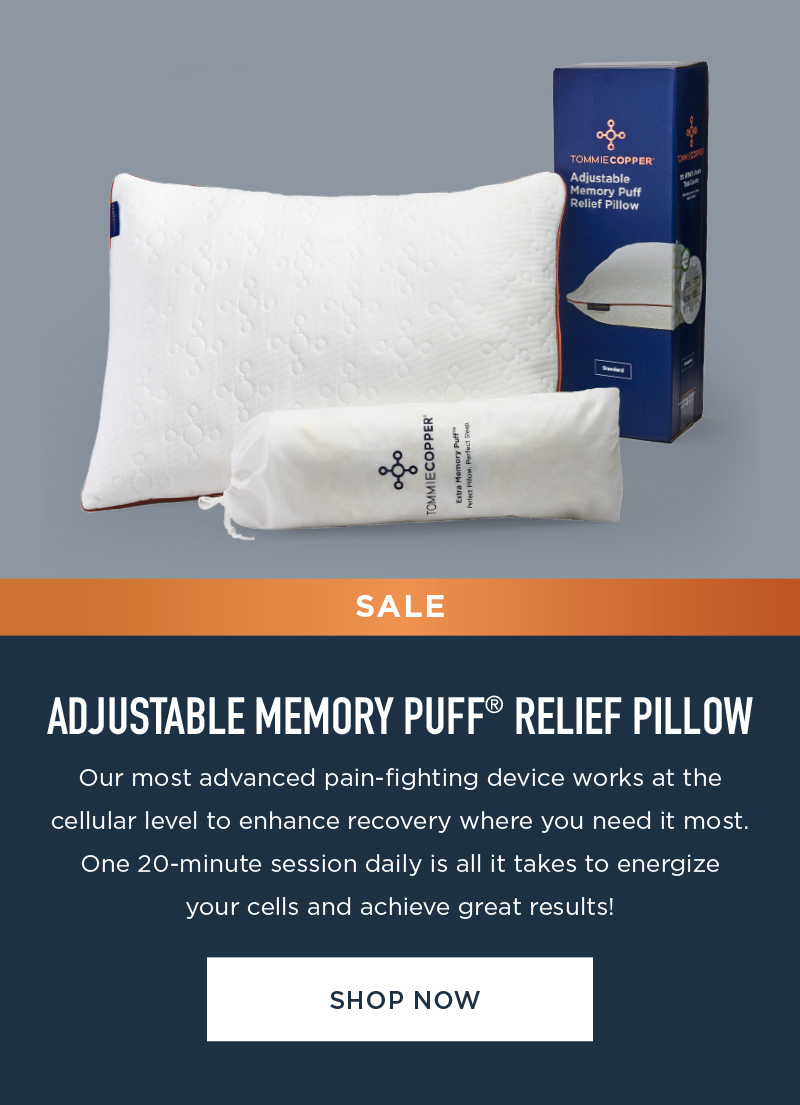 SALE ADJUSTABLE MEMORY PUFF RELIEF PILLOW SHOP NOW