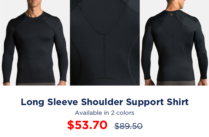 Men's Pro-Grade Long Sleeve Shoulder Support Shirt