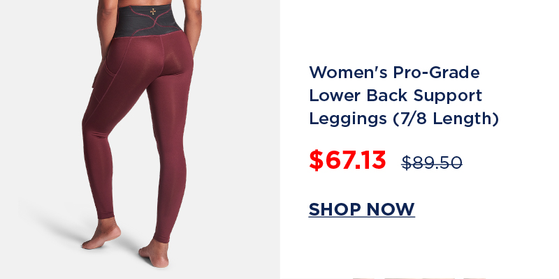 Women's Pro-Grade Lower Back Support Leggings (7/8 Length)