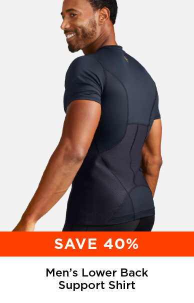 SAVE 40% MEN'S LOWER BACK SUPPORT SHIRT