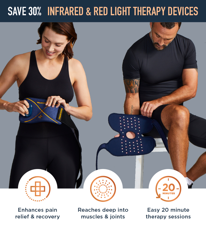 30% OFF INFRARED & RED LIGHT THERAPY DEVICES