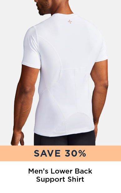 SAVE 30% MEN'S LOWER BACK SUPPORT SHIRT  Mens Lower Back Support Shirt 