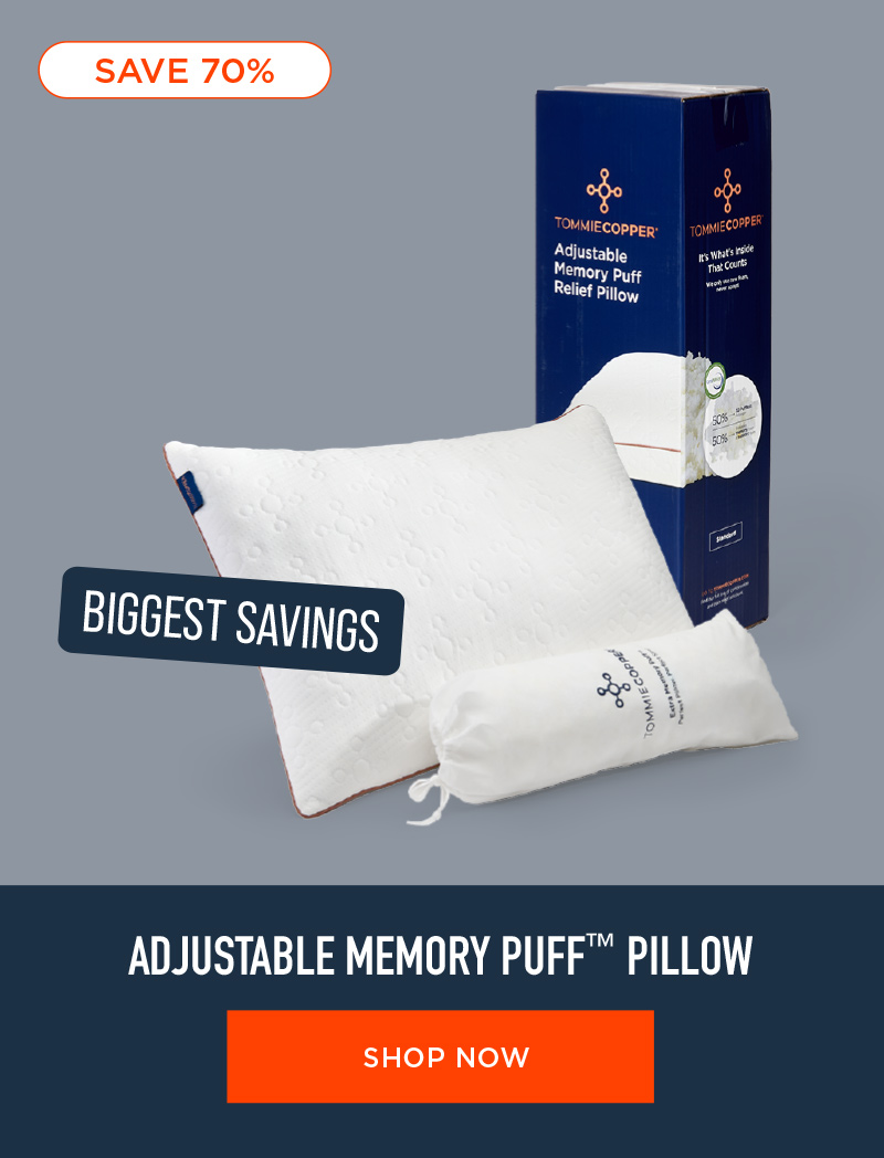 ADJUSTABLE MEMORY PUFF PILLOW SHOP NOW