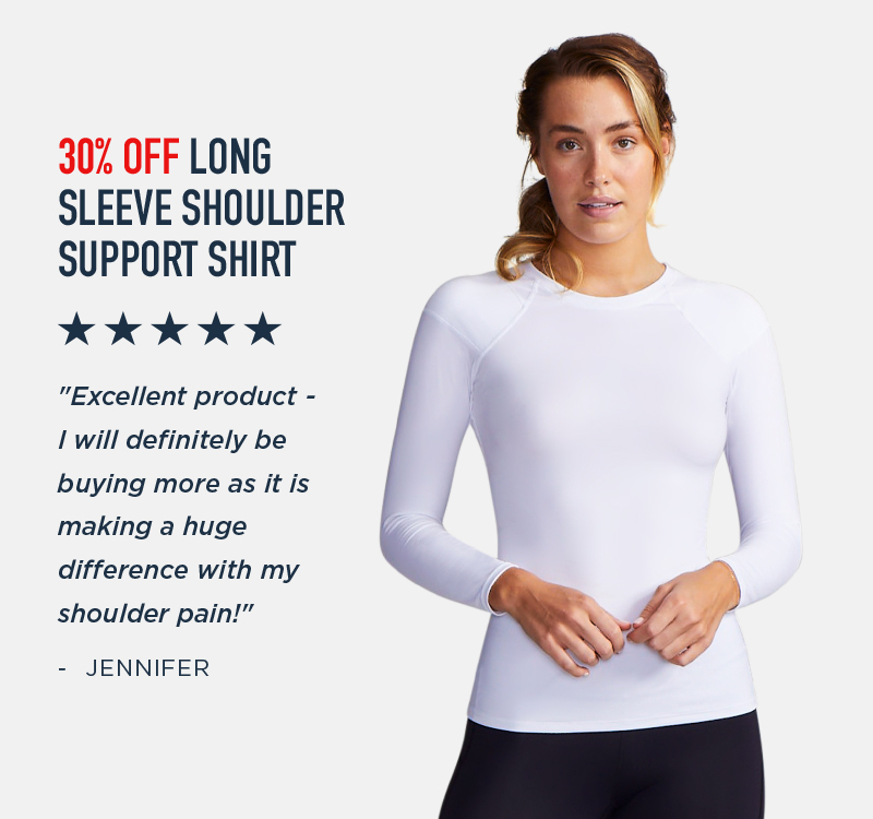 30% OFF LONG SLEEVE SHOULDER SUPPORT SHIRT