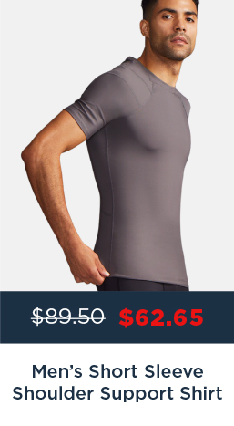 MEN'S SHORT SLEEEVE SHOULDER SUPPORT SHIRT