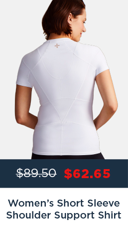 WOMEN'S SHORT SLEEEVE SHOULDER SUPPORT SHIRT