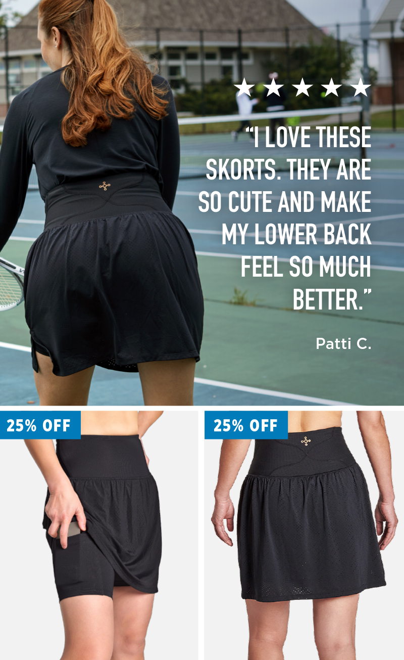 Women's Pro-Grade Lower Back Support Skort