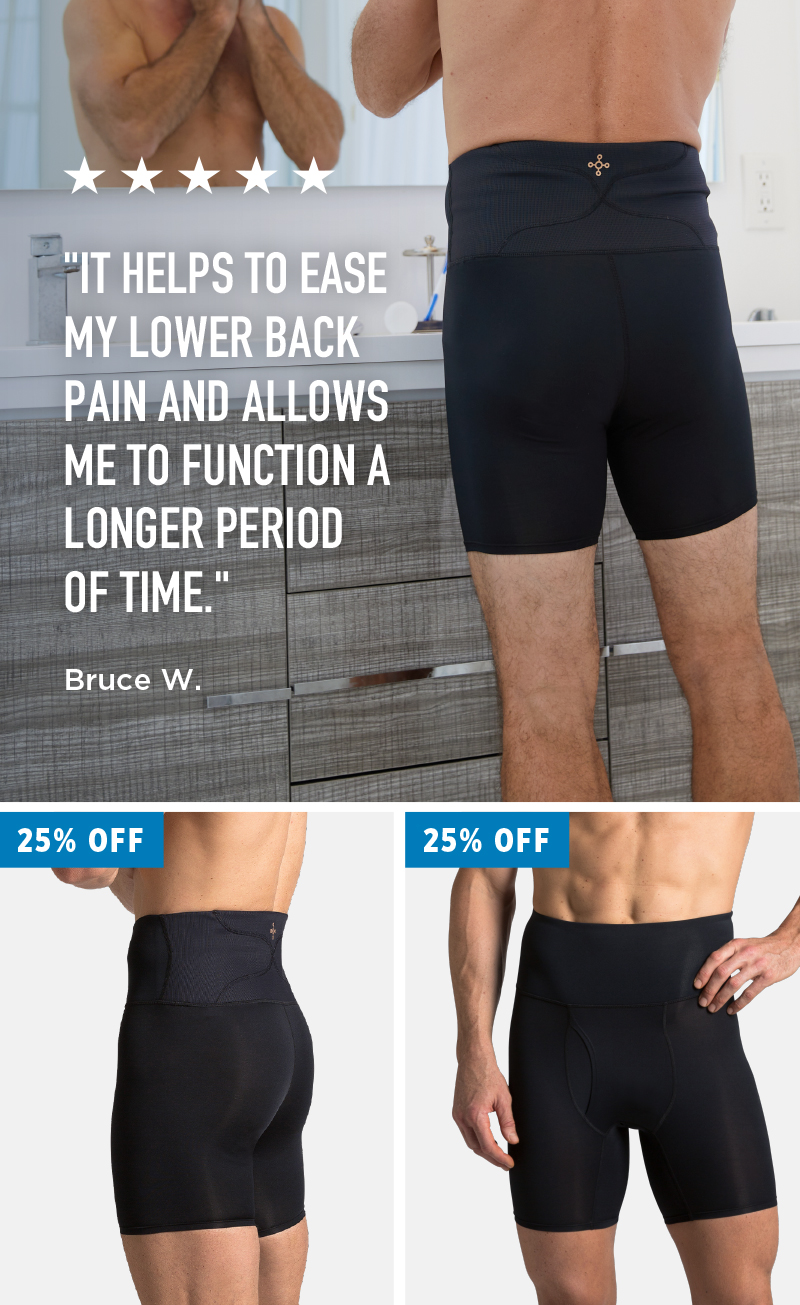 Men's Pro-Grade Lower Back Support Undershorts