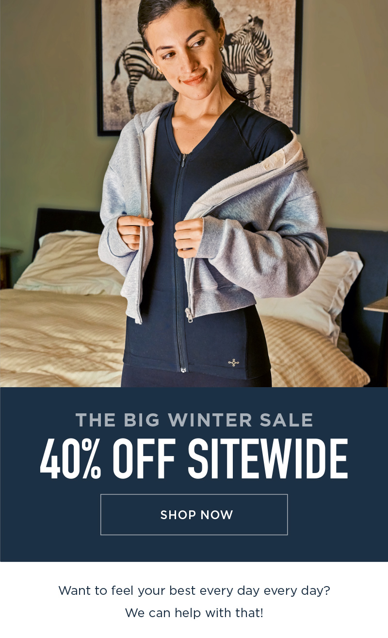 THE BIG WINTER SALE 40% OFF SITEWIDE SHOP NOW