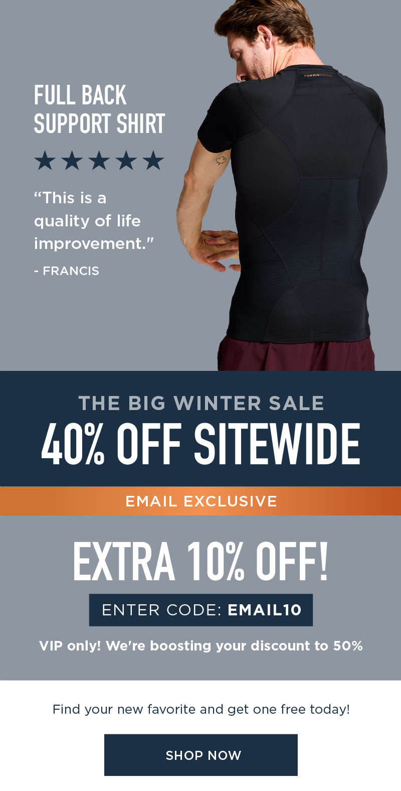 THE BIG WINTER SALE 40% OFF SITEWIDE SHOP NOW