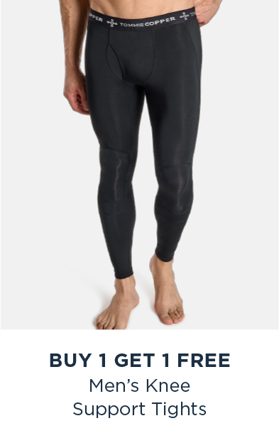  BUY 1 GET 1 FREE Mens Knee Support Tights 