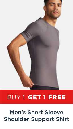 BUY 1 GET 1 FREE MEN'S SHORT SLEEVE SHOULDER SUPPORT SHIRT