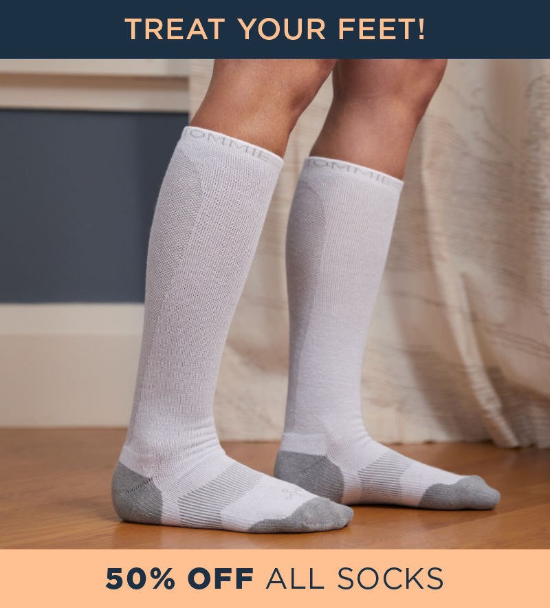 Treat Your Feet! 50% Off All Socks