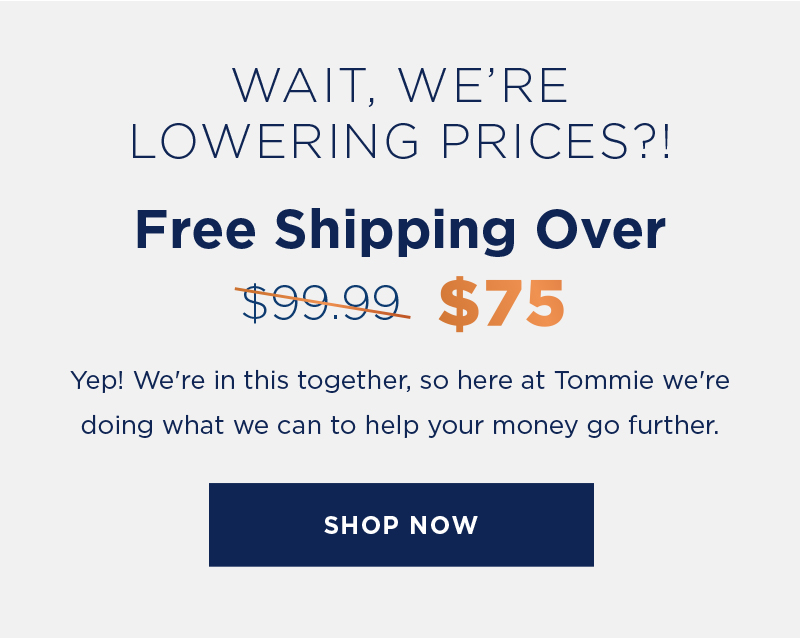 Free Shipping Over $75