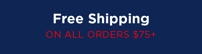 Free Shipping On All Orders $75+