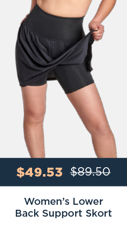 Women's Lower Back Support Skort