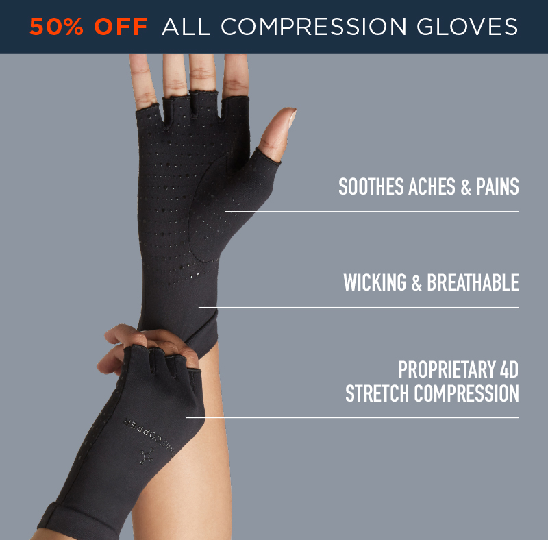 50% Off All Compression Gloves