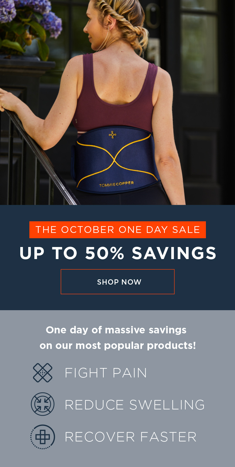 THE OCTOBER ONE DAY SALE UP TO 50% SAVINGS SHOP NOW