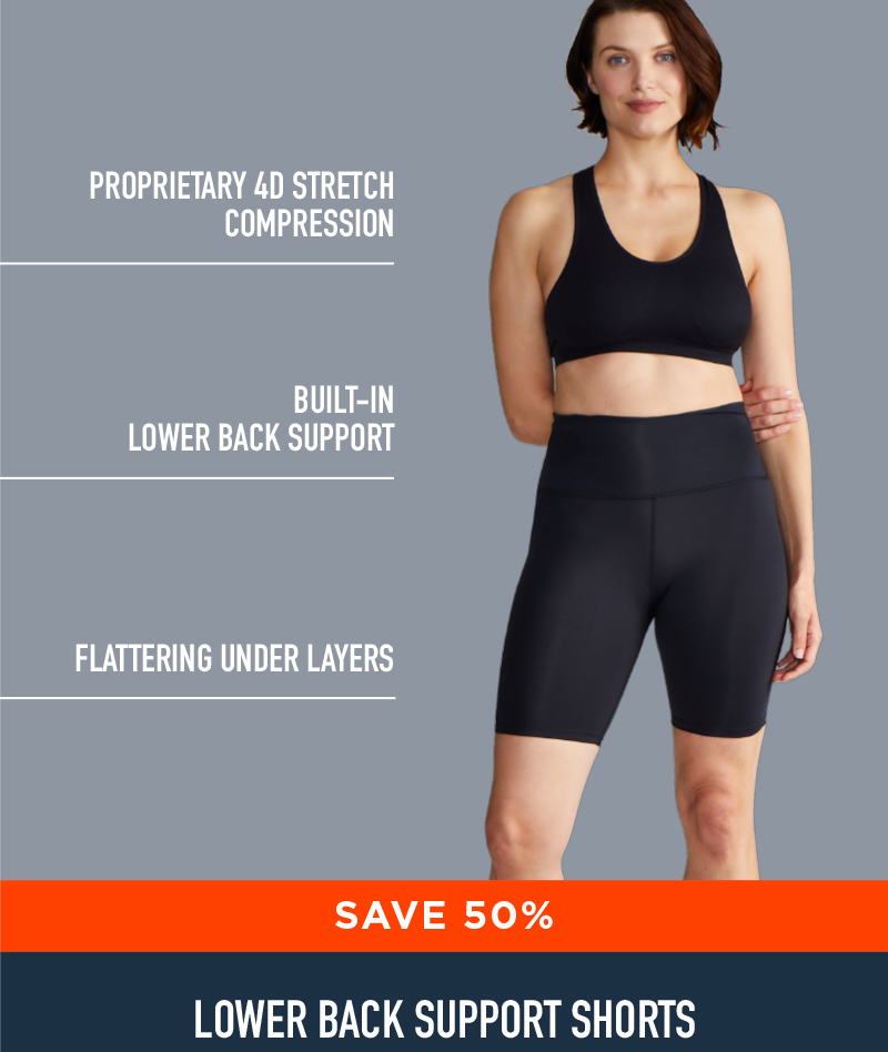 SAVE 50% LOWER BACK SUPPORT SHORTS