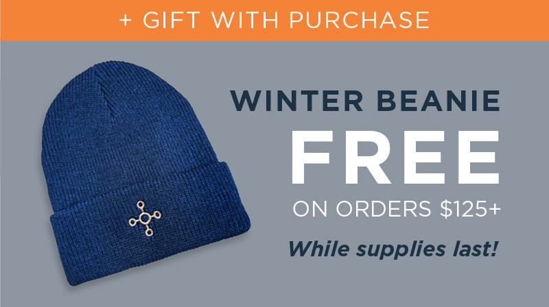 GIFT WITH PURCHASE WINTER BEANIE FREE ON ORDERS $125+