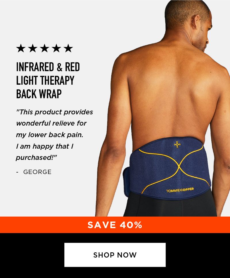 SAVE 40% INFRARED AND RED LIGHT THERAPY BACK WRAP SHOP NOW