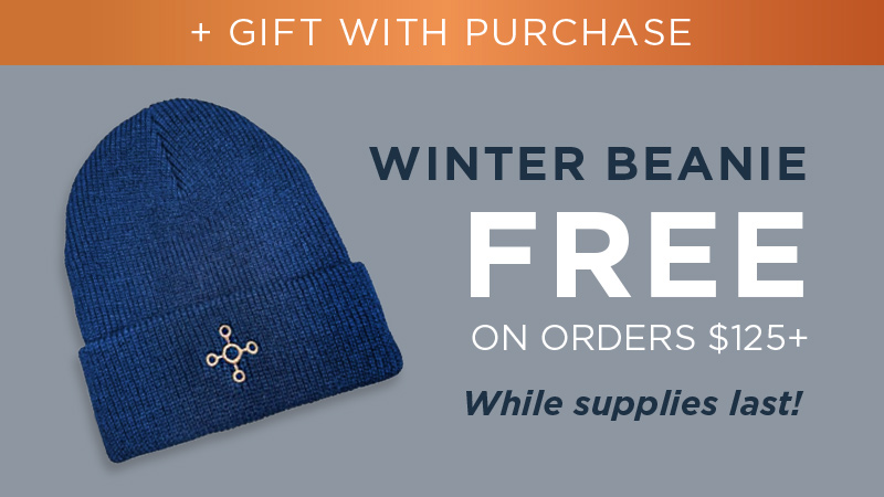 GIFT WITH PURCHASE WINTER BEANIE FREE ON ORDERS $125+