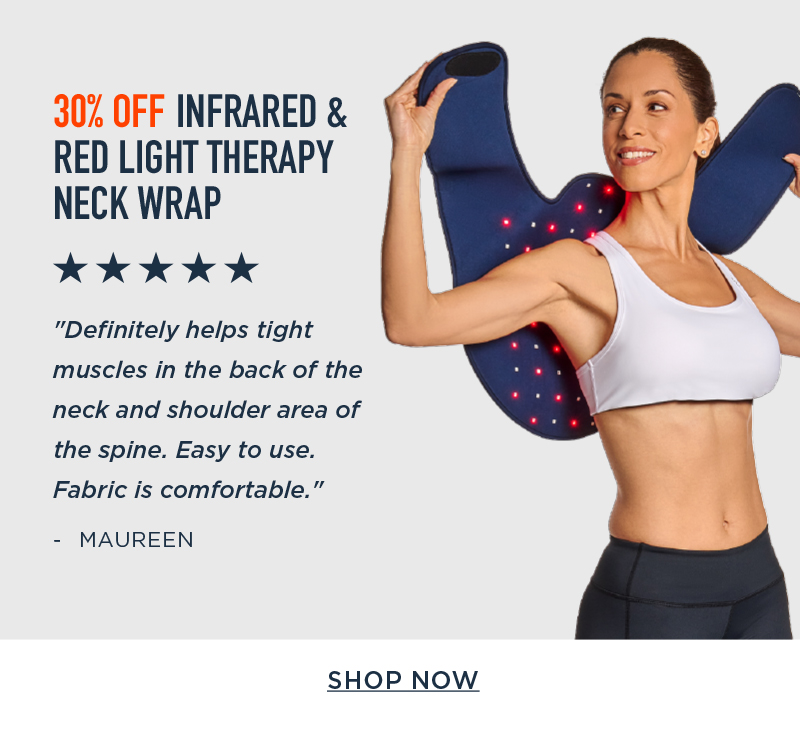 30% Off Infrared & Red Light Therapy Neck Wrap