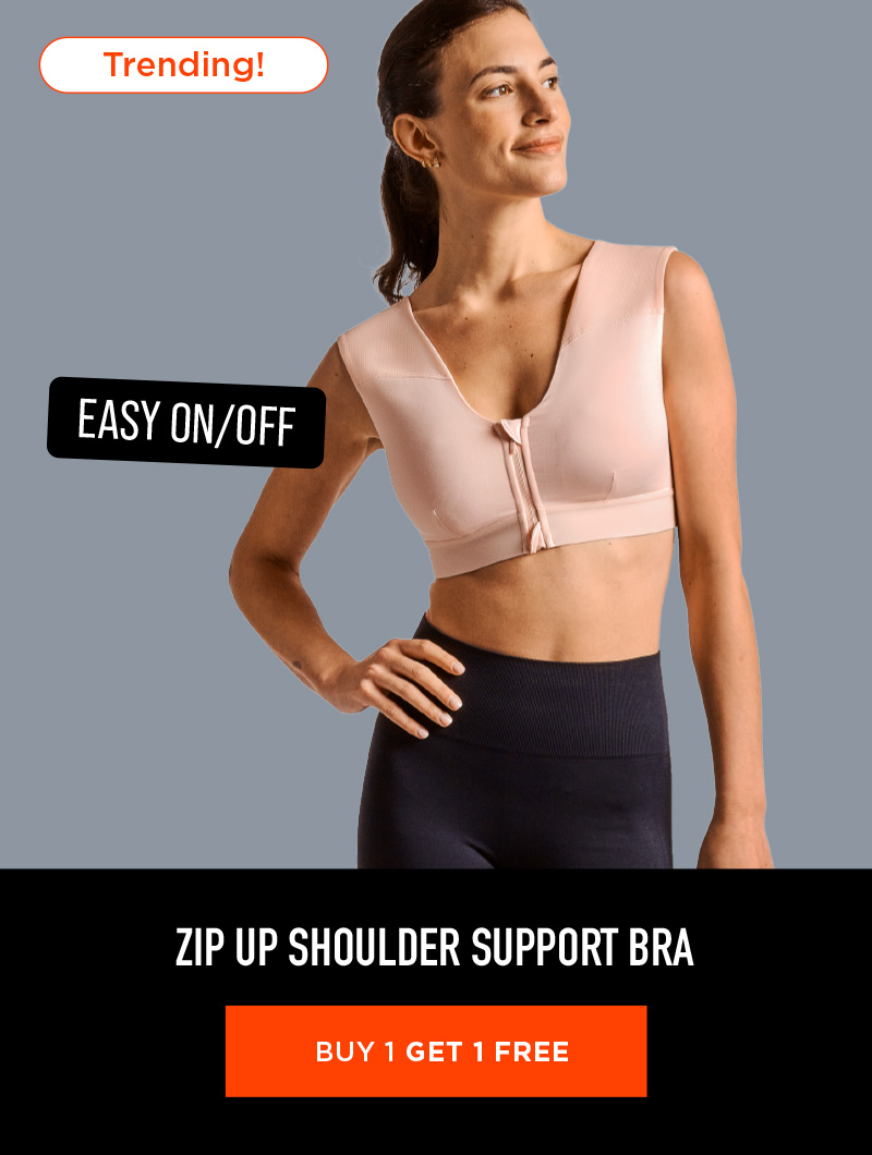 ZIP UP SHOULDER SUPPORT BRA BUY 1 GET 1 FREE