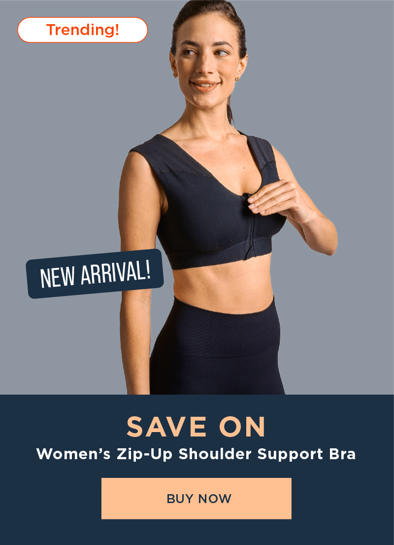 SAVE ON WOMEN'S ZIP UP SHOULDER SUPPORT BRA BUY NOW