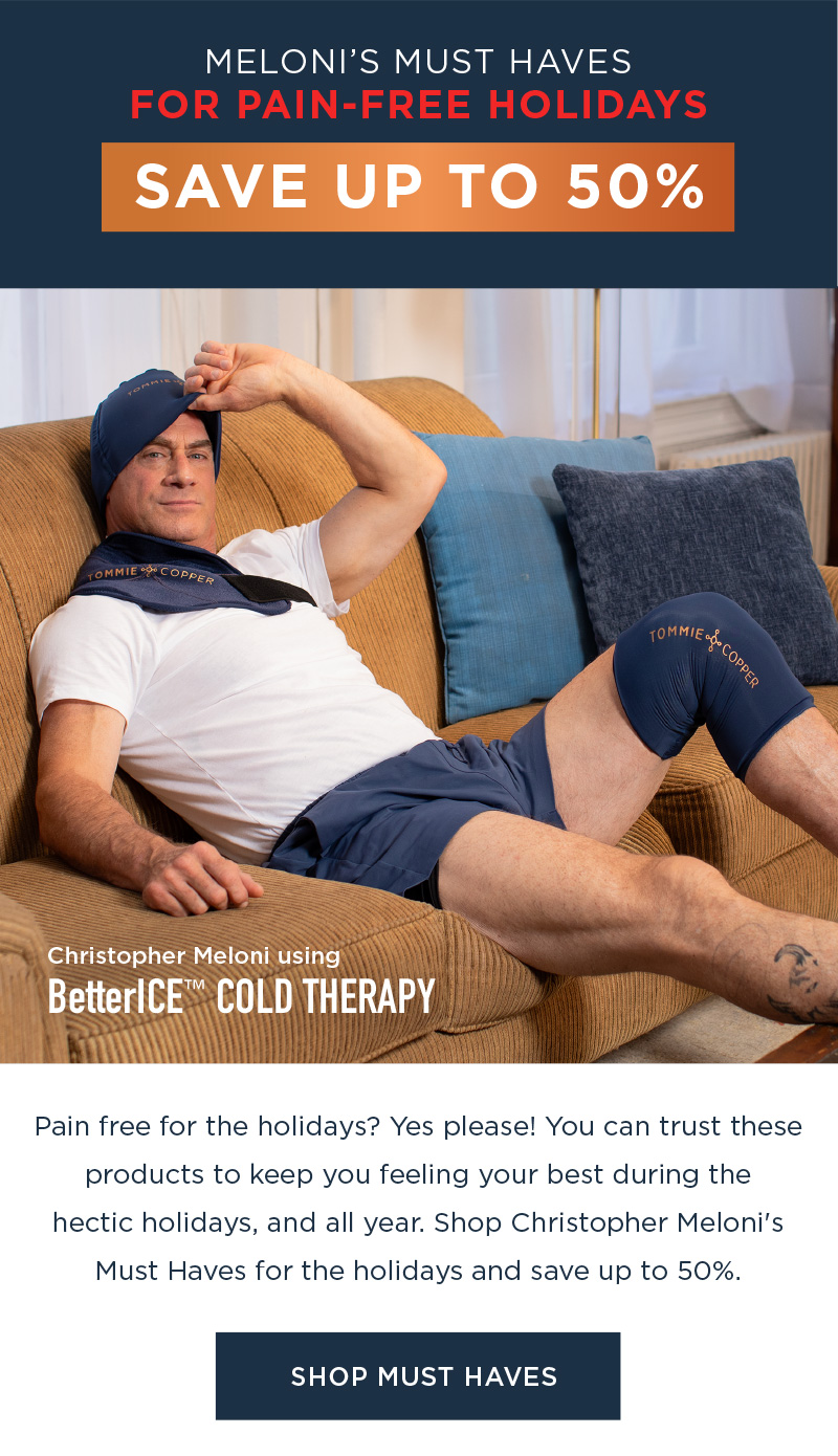 MELONI'S MUST HAVES FOR PAIN FREE HOLIDAYS SAVE UP TO 50% SHOP MUST HAVES