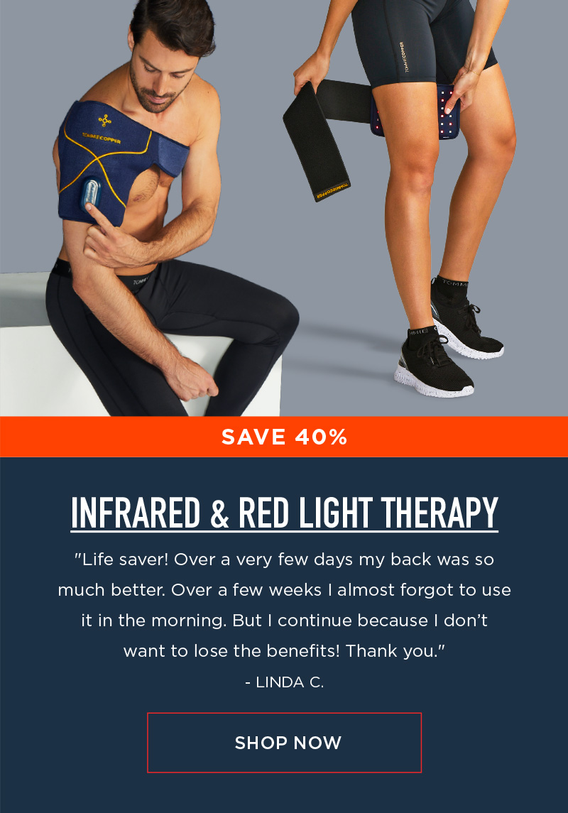 SAVE 40% INFRARED & RED LIGHT THERAPY SHOP NOW