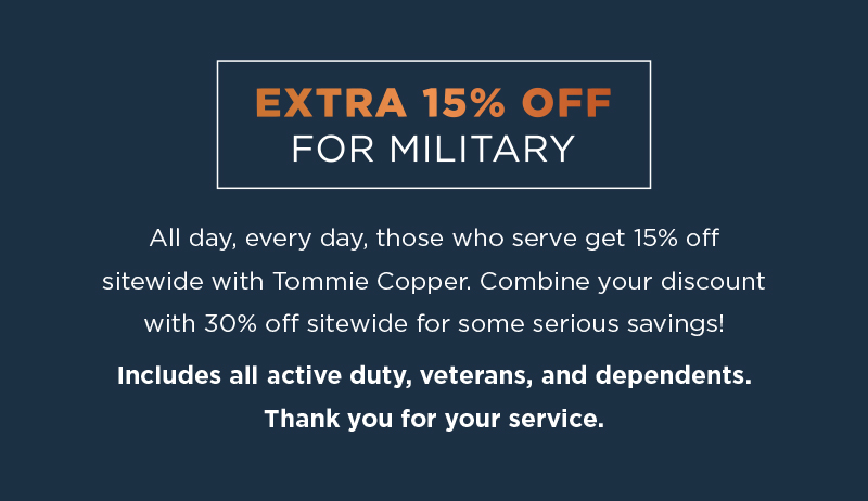 Extra 15% Off For Military