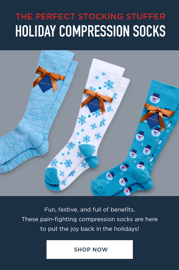 THE PERFECT STOCKING STUFFER HOLIDAY COMPRESSION SOCKS