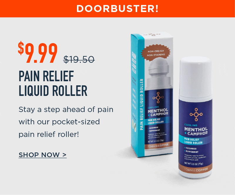 DOORBUSTER! $9.99 Pain Relief Liquid Roller