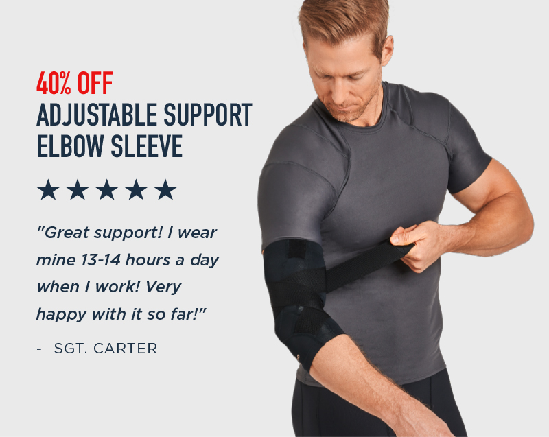 40% OFF ADJUSTABLE SUPPORT ELBOW SLEEVE