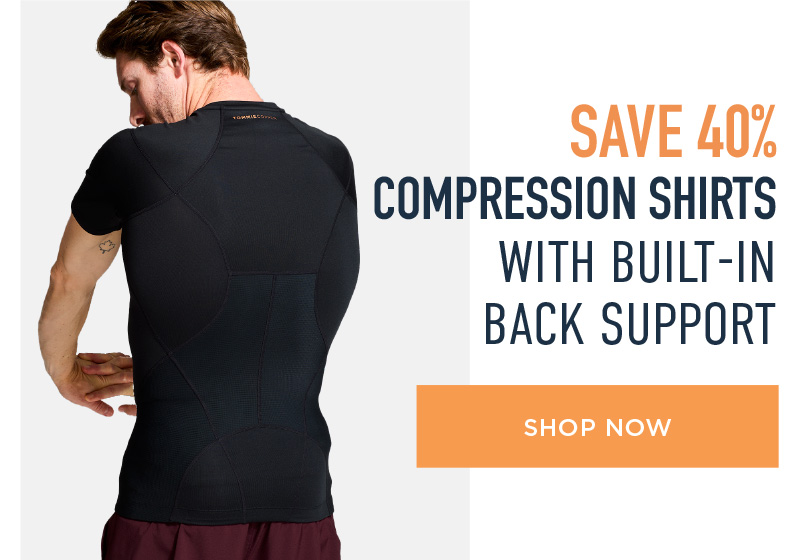 SAVE 40% COMPRESSION SHIRTS WITH BUILT IN BACK SUPPORT SHOP NOW