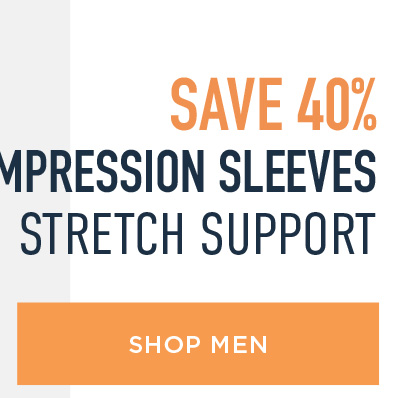 SAVE 40% COMPRESSION SLEEVES 4D STRETCH SUPPORT SHOP MEN