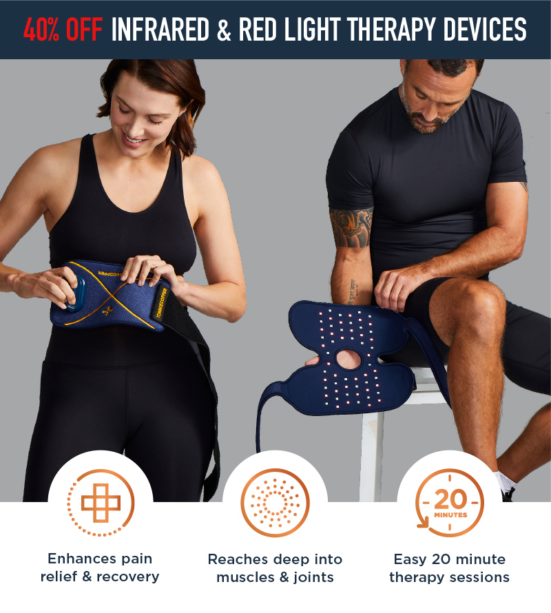 40% OFF INFRARED & RED LIGHT THERAPY DEVICES