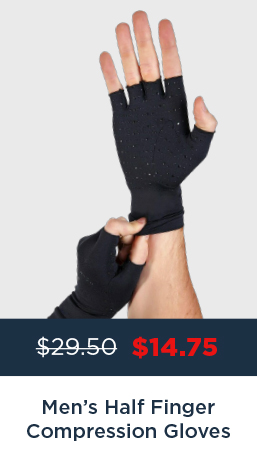 Men's Half-Finger Compression Gloves