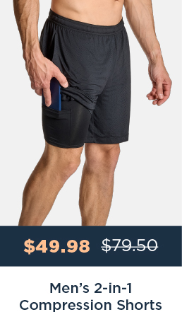 Men's 2 in 1 Compression Shorts