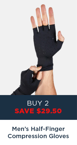 Men's Core Compression Half Finger Gloves