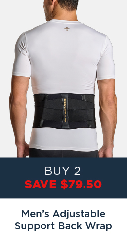 Men's Adjustable Support Back Wrap