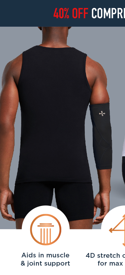 40% OFF MEN'S COMPRESSION SLEEVES